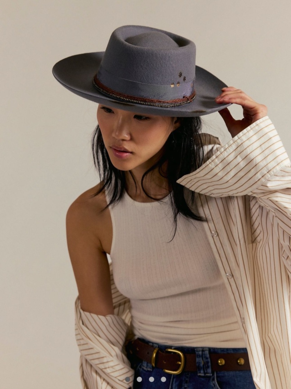 NWT Free People Cosmic Roundtop Hat Size M